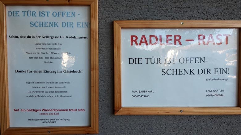 Info zur Radlerrast, © Wortha und Bauer Info zur Radlerrast, © Wortha und Bauer