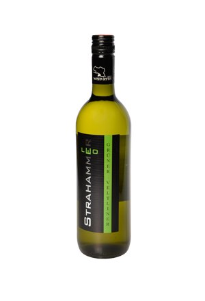 Grüner Veltliner, © Fam. Strahammer Flasche Grüner Veltliner Wein von Strahammer.
