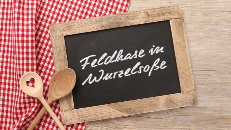 Feldhase in Wurzelsoße, © MK-Photo - Fotolia Feldhase in Wurzelsoße, © MK-Photo - Fotolia