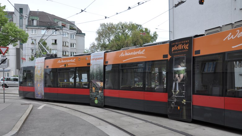 Weinviertel Straßenbahn, © Gewista Weinviertel Straßenbahn, © Gewista