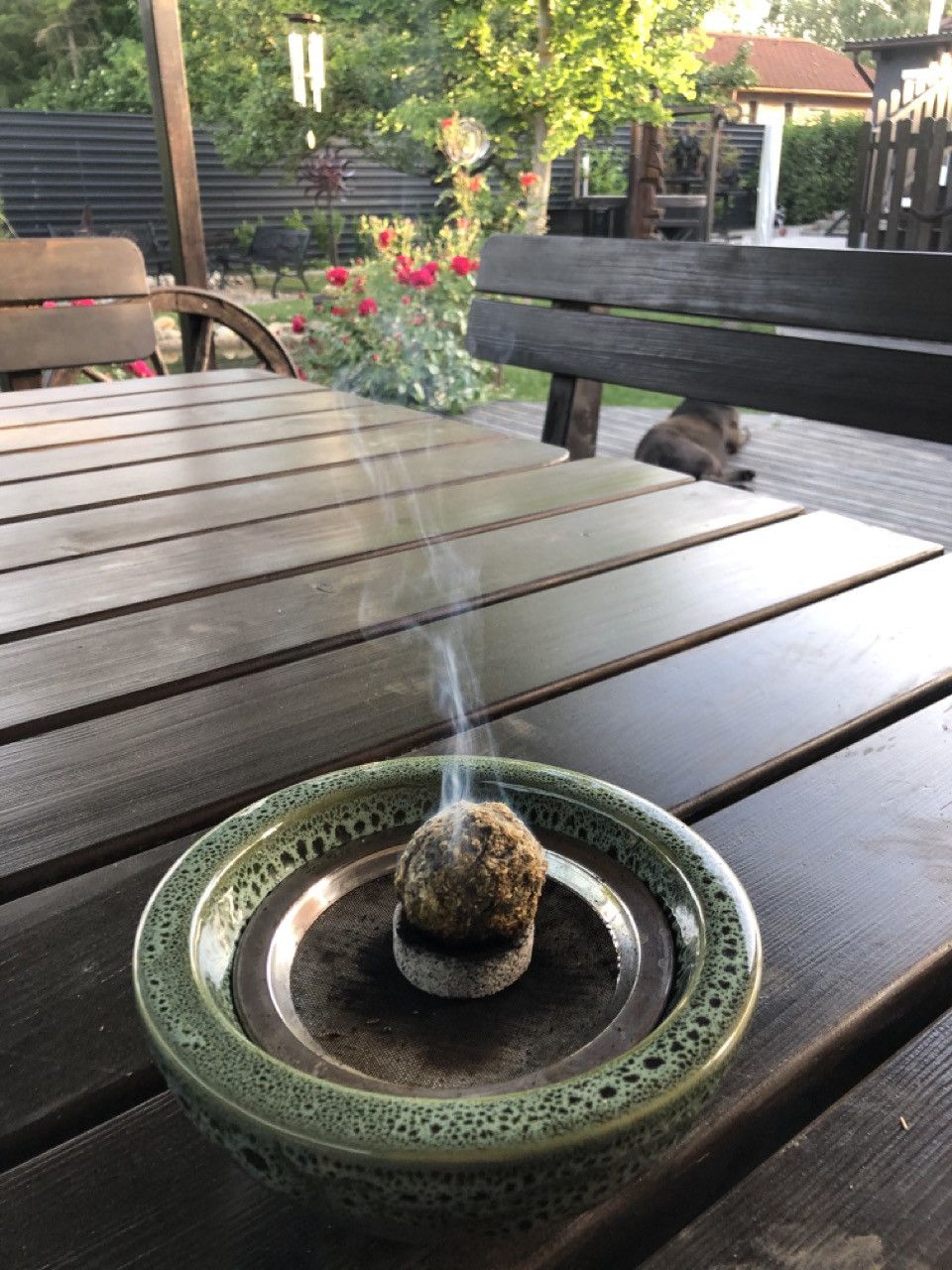 Räuchern im Hexengarten