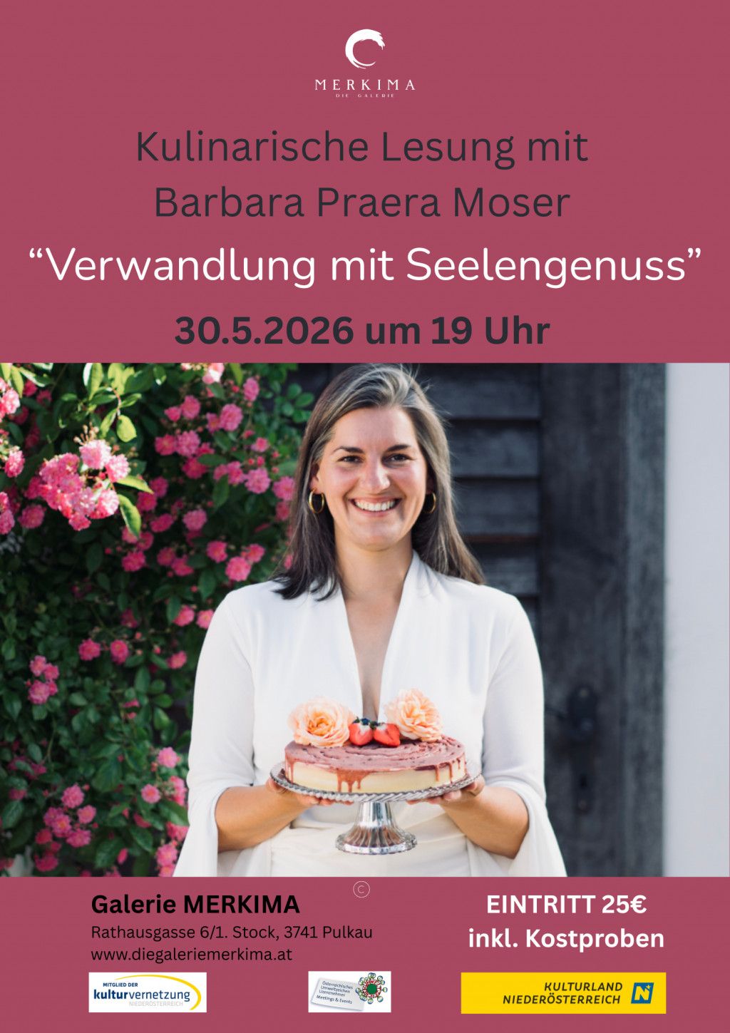 Plakat kulinarische Lesung
