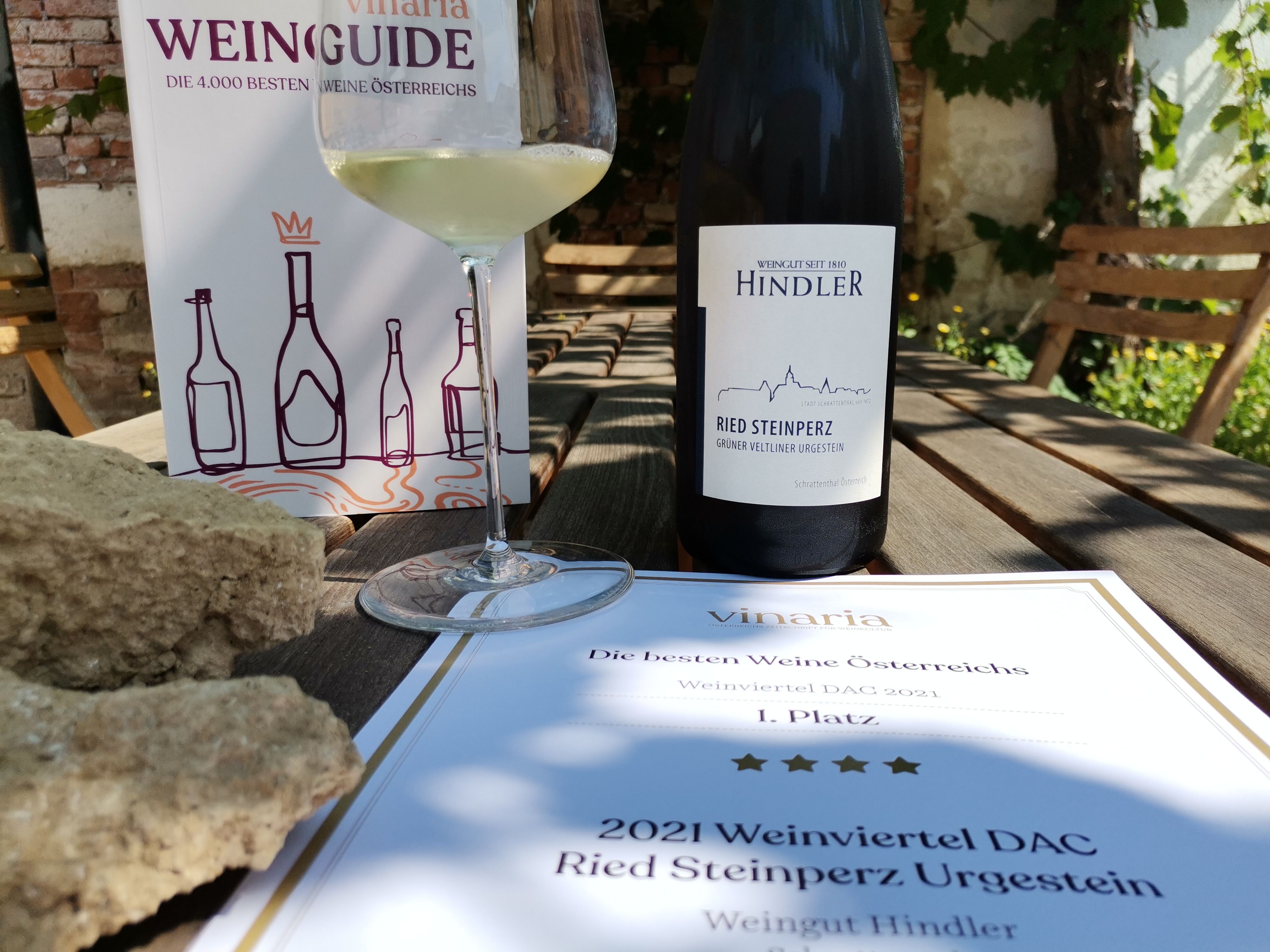 Radlerrast beim Weingut Hindler