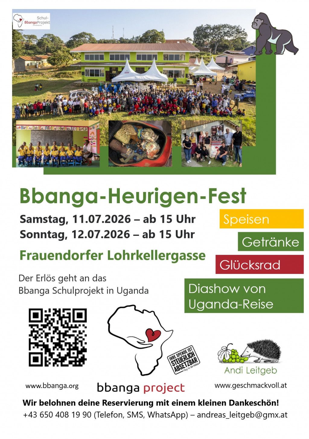 Bbanga Heurigen Fest 2026 – am 11. und 12.7. 2026 jeweils ab 15h!