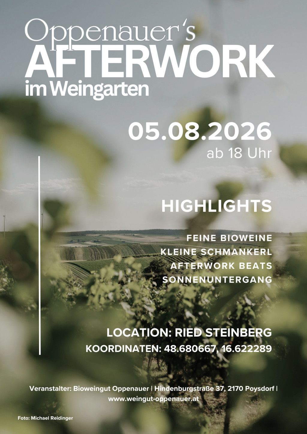 Afterwork Bioweingut Oppenauer