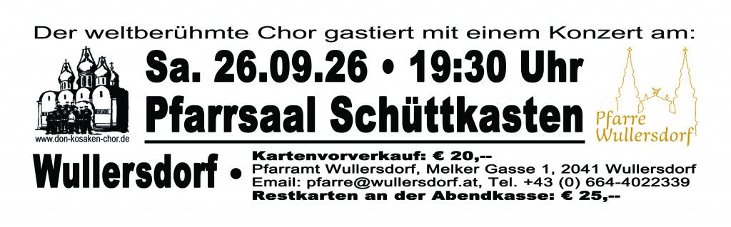 Don Kosaken Chor Serge Jaroff in Wullersdorf