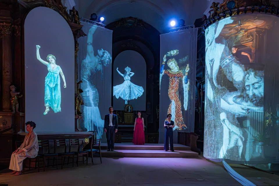 Ein Szene der Kirchenoper "Salome" in der Retzer Stadtpfarrkirche
