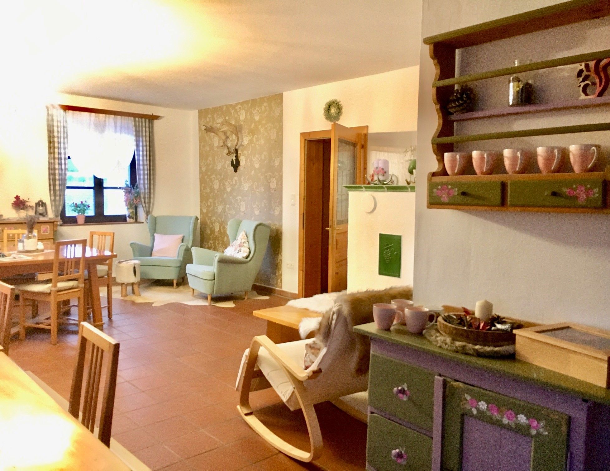 Kaminzimmer/Frühstücksraum