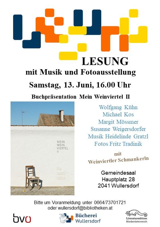 Buchpräsentation Mein Weinviertel II Hsg. Wolfgang Kühn
