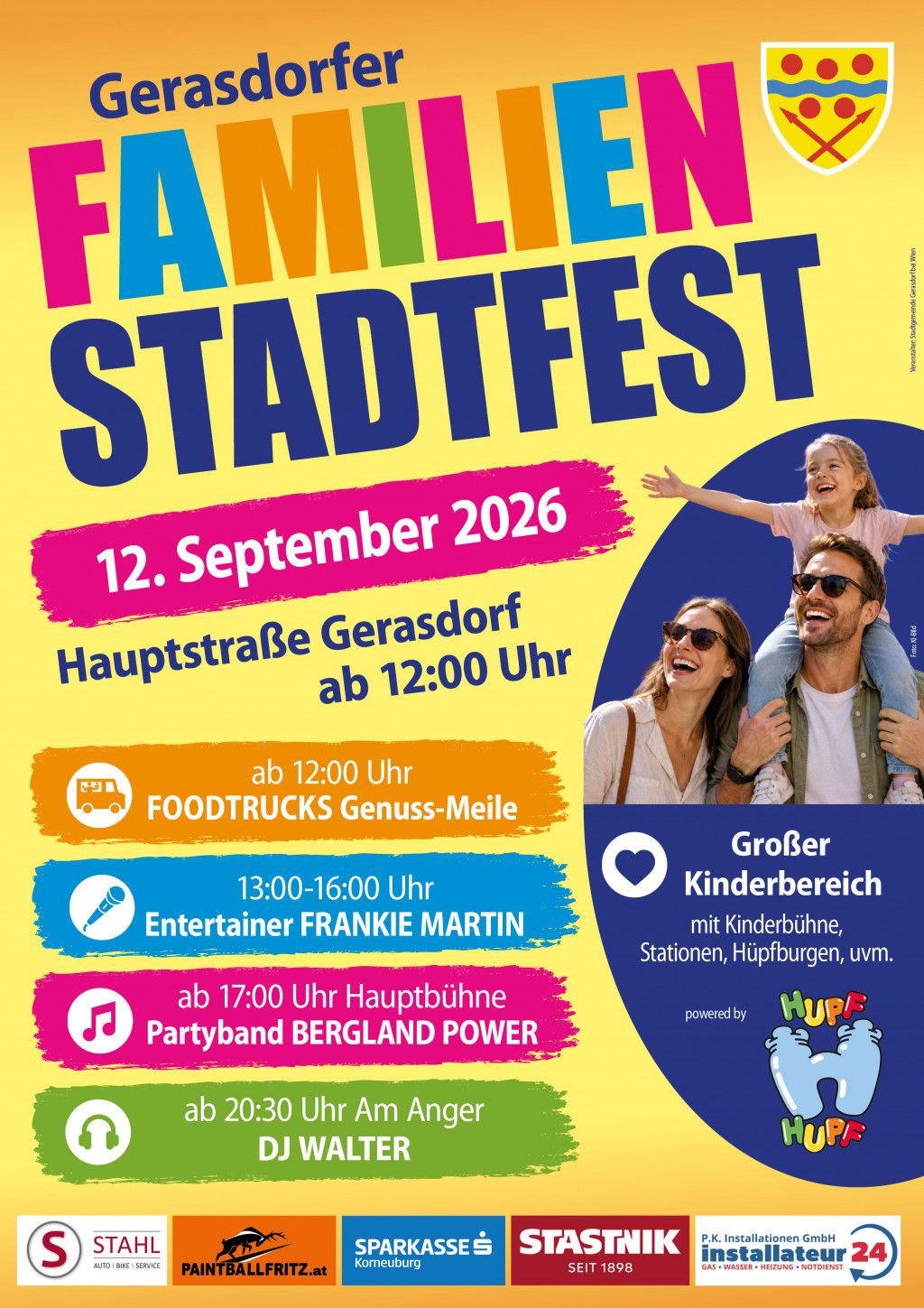 Gerasdorfer Familien-Stadtfest 2026