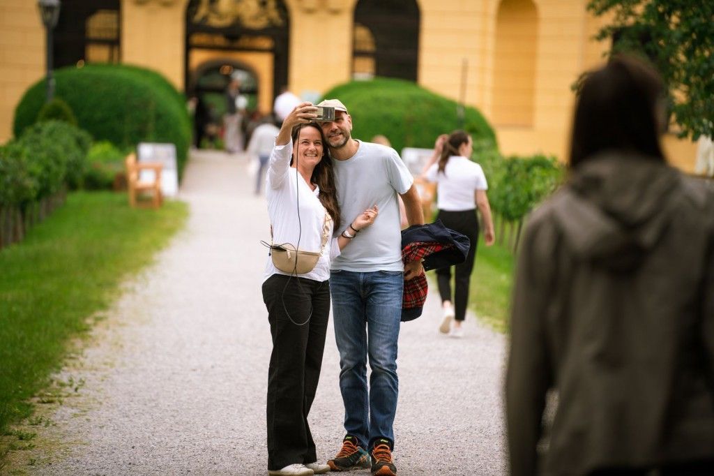 Besucher am Schlossfest
