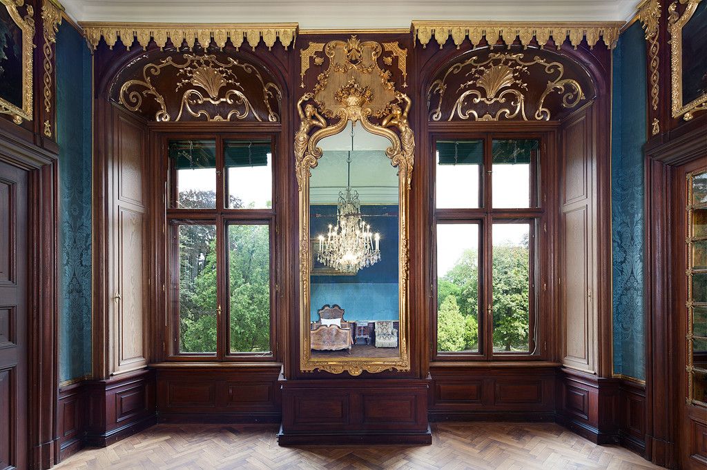 Das blaue Schlafzimmer von Schloss Eckartsau