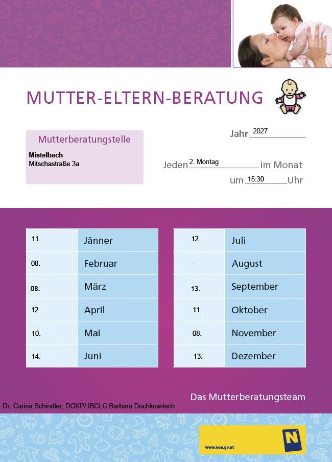Mutter Eltern Beratungstermine 2027
