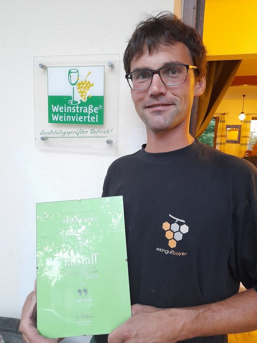 Dominik Bayer führt seinen Heurigen in Kammersdorf