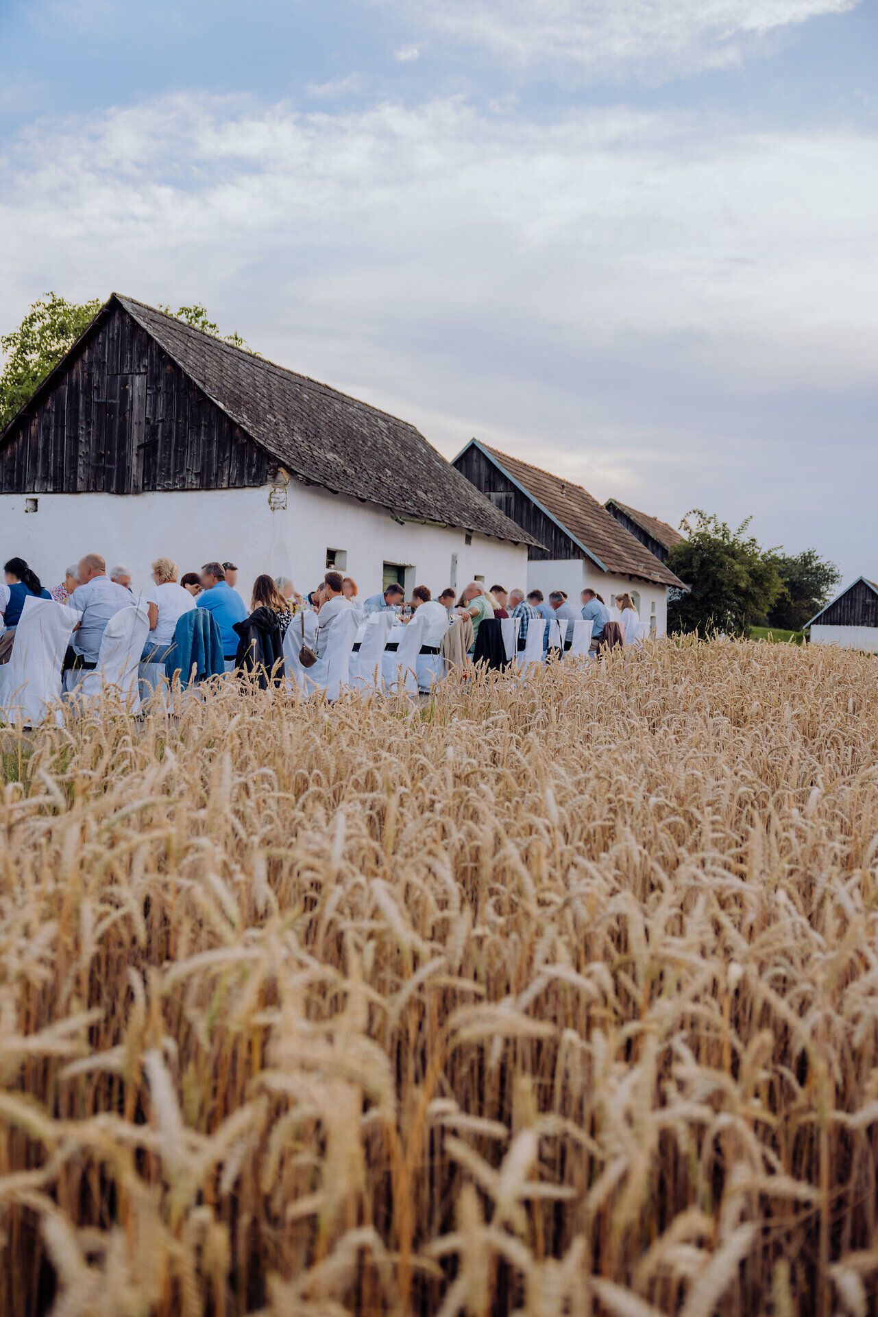 In der sanften Hügellandschaft des Weinviertels schlängeln sich die Besucher entlang der goldenen Ährenfelder, während sie die frische Luft und die malerische Kulisse genießen. Die charmanten Weinhäuser laden dazu ein, die regionalen Köstlichkeiten zu probieren und die herzliche Gastfreundschaft zu erleben.