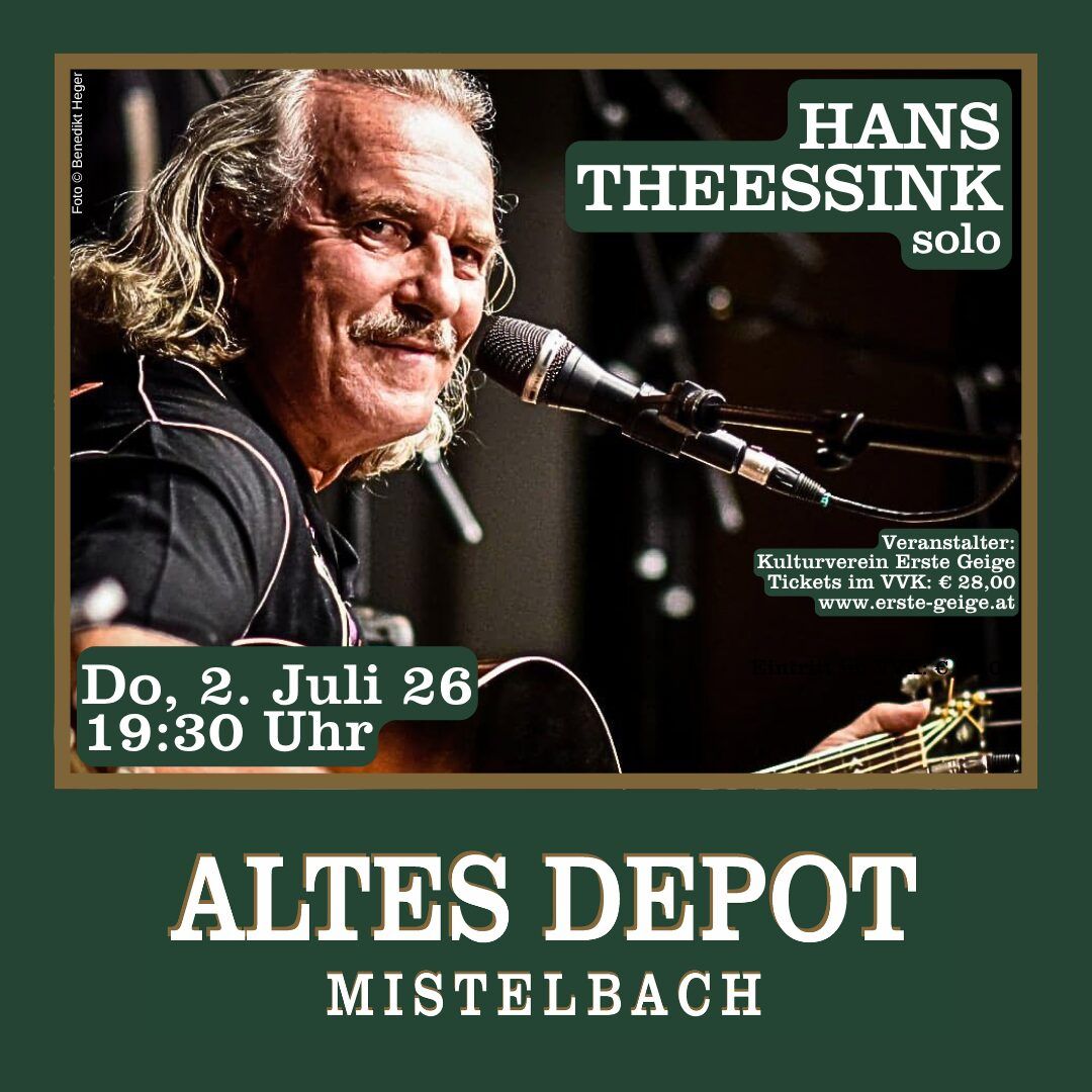 Hans Theessink solo im ALTEN DEPOT