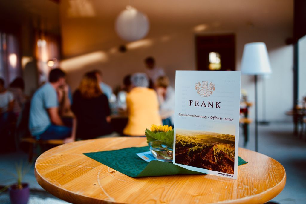 Offener Keller im Weingut Frank