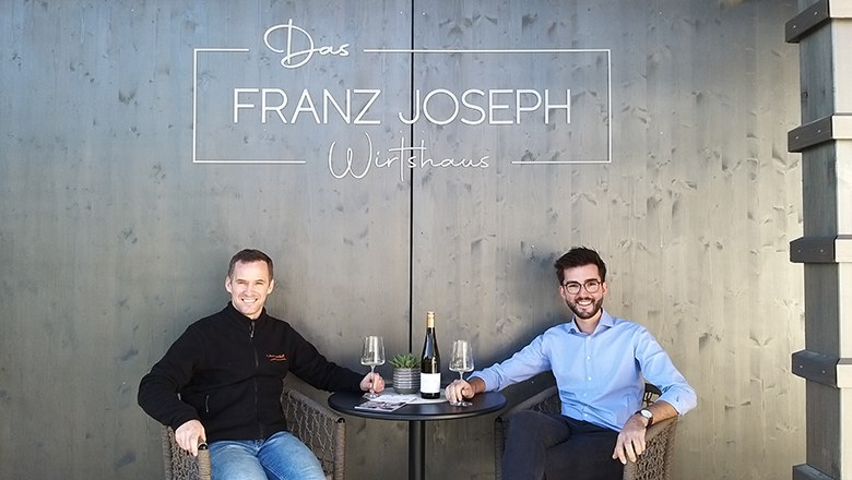 Michael Fabich vom Franz Joseph Wirtshaus mit Johannes Pleil, © Weinviertel Tourismus