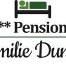 Logo der Pension Familie Dunkl mit Bett-Symbol.