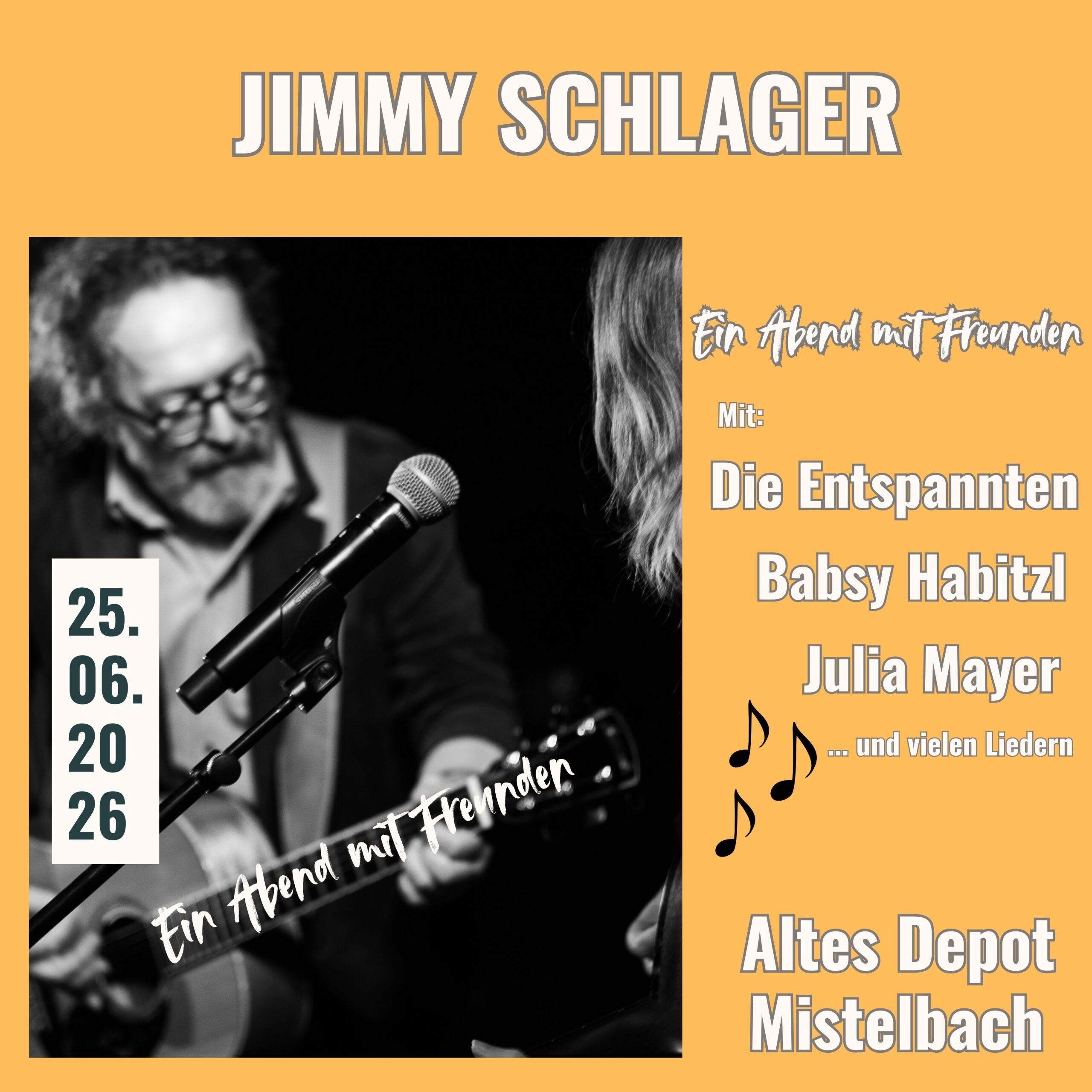 Ein Abend mit Freunden quadratisch
