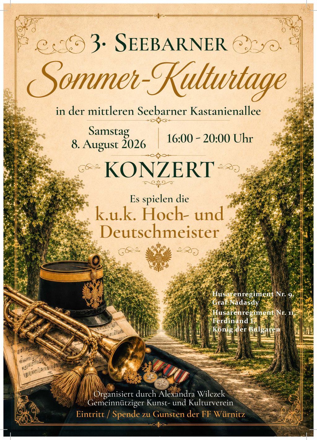 3. Seebarner Sommer-Kulturtage – Konzert der k.u.k. Hoch- und Deutschmeister