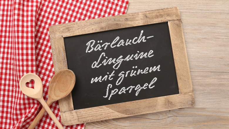 Bärlauch-Linguine mit grünem Spargel, © MK-Photo - Fotolia